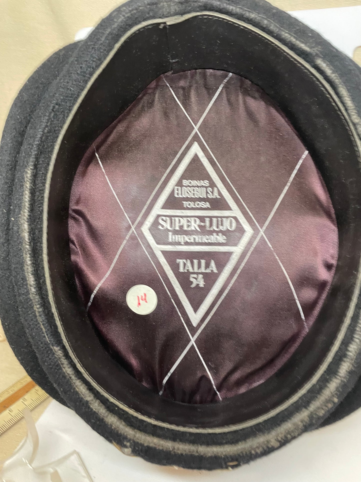 Gorro Capitan Tanquista División Acorazada Época Franco