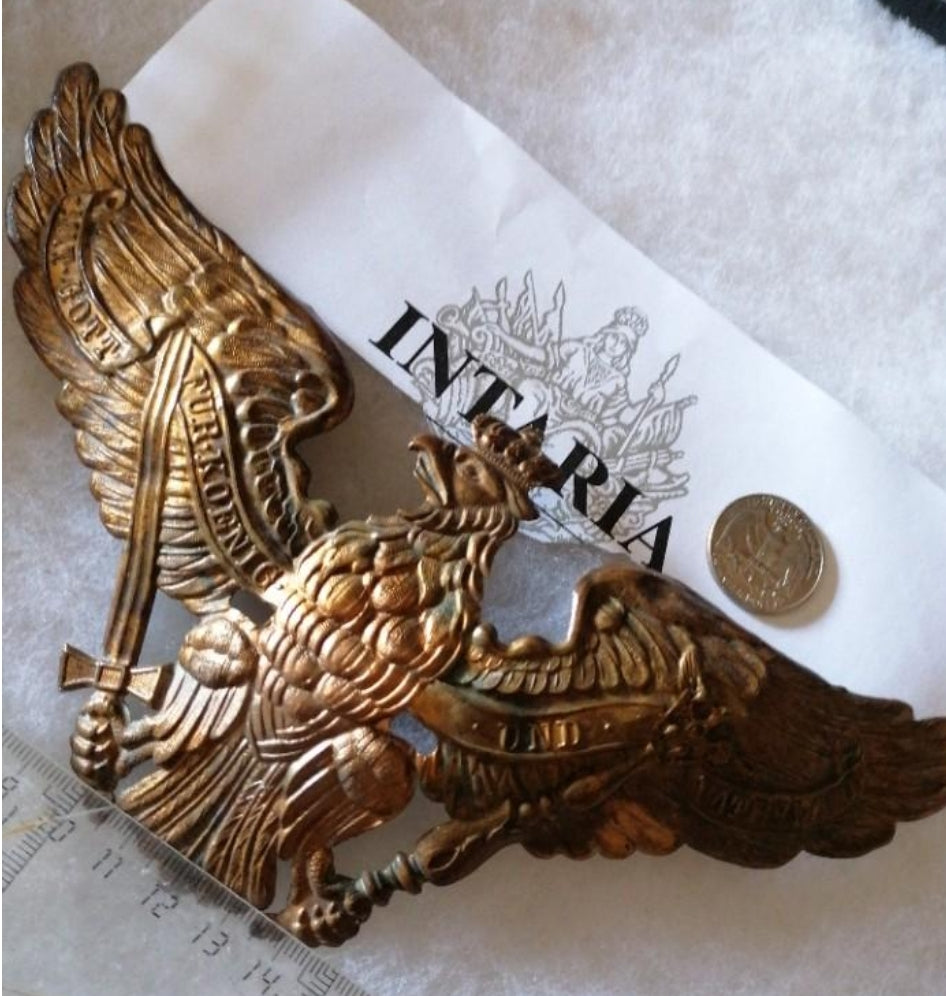 German helmet front eagle