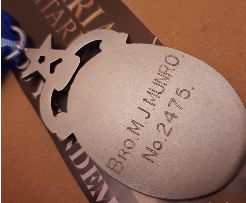 Englische Medaille für den Feldzug 1918 für Freimaurerlogen