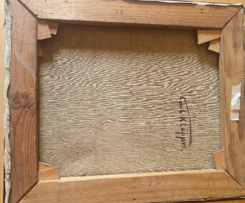 Oil of SS soldier painted by Carl Klapper,