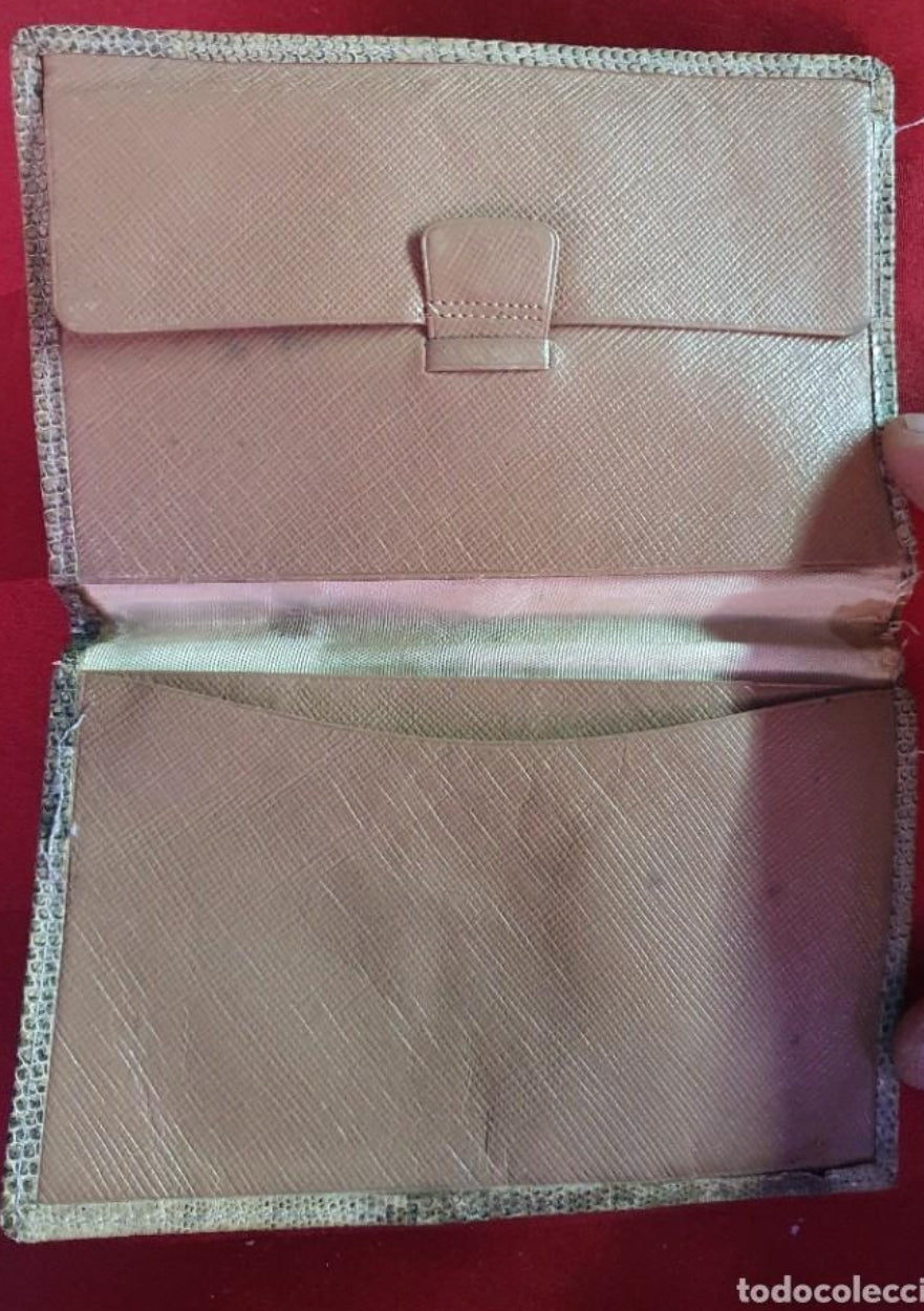 Cartera de piel de la Guerra Civil Española.