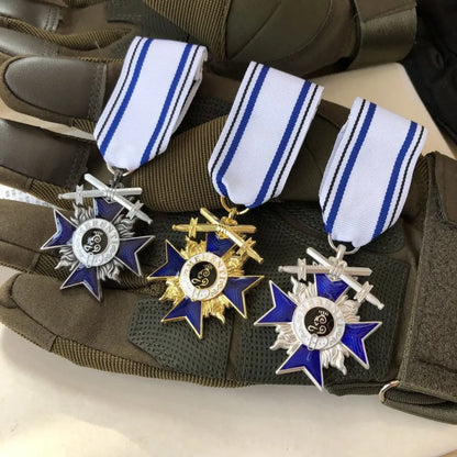 Reproduction of the German Bavarian Crown Cross Metal Enamel Emblem