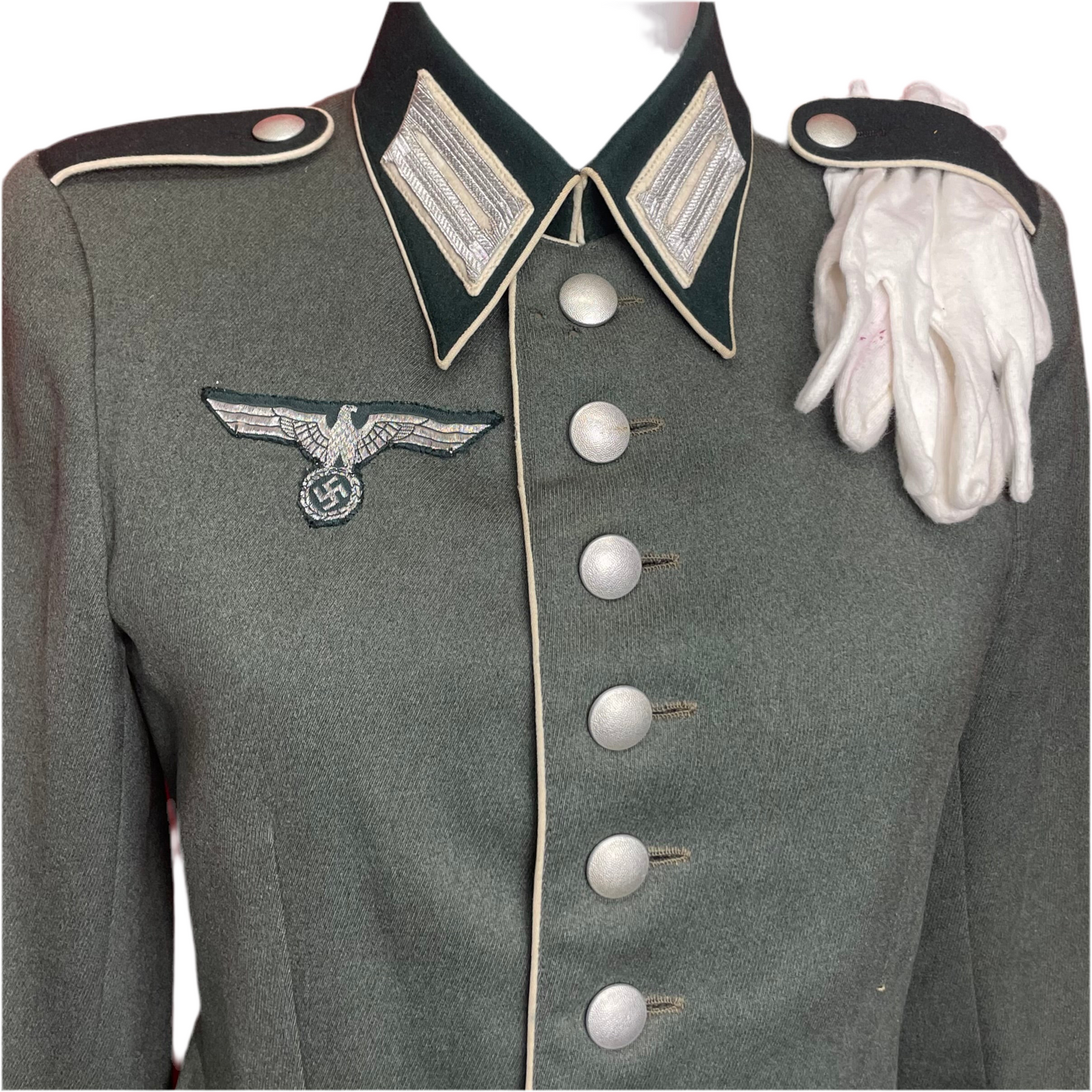 Chaqueta Waffenrock. Oficial. Uniforme de gala. Teniente. 