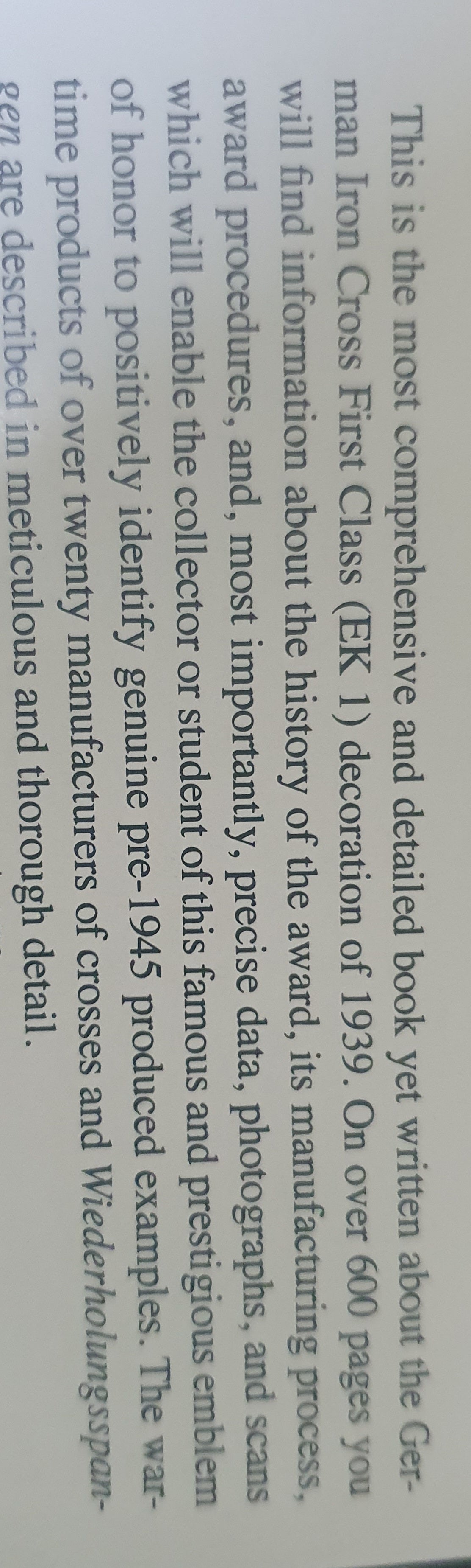 The Iron Cross 1. Class