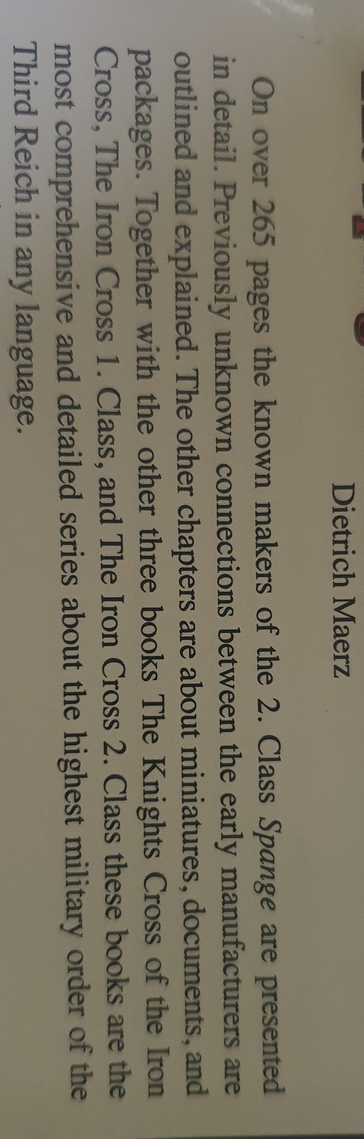 The spange for the Iron Cross 2. Class