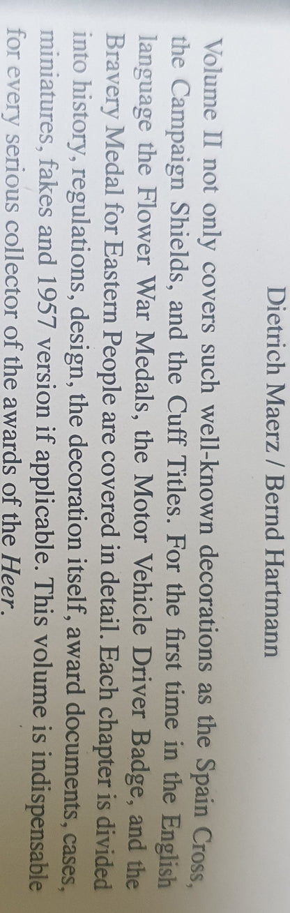 The awards of the Heer