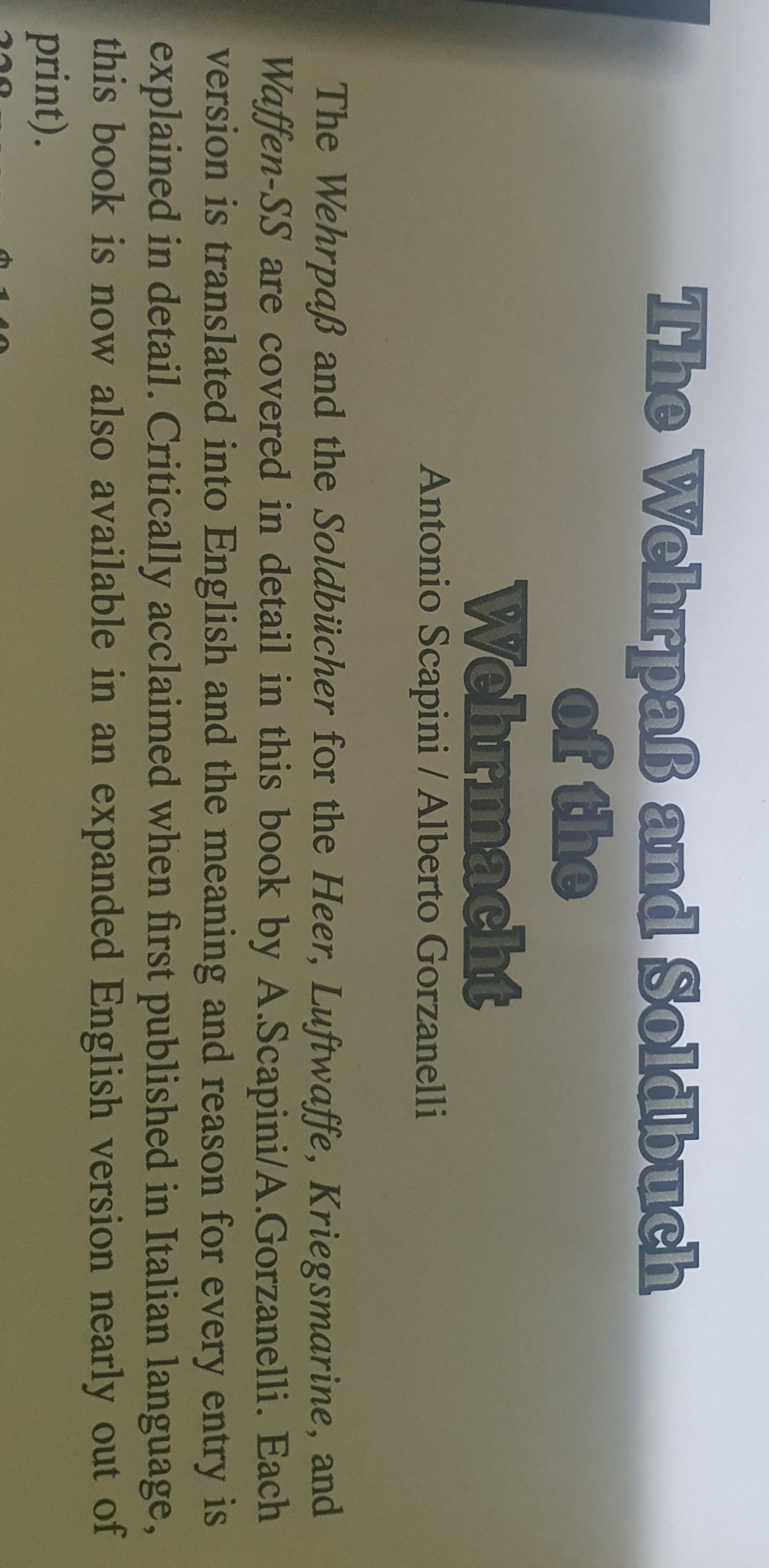 The wehrpab and soldbuch of the wehrmacht