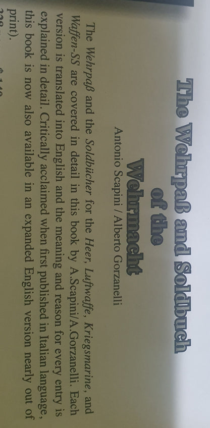 The wehrpab and soldbuch of the wehrmacht