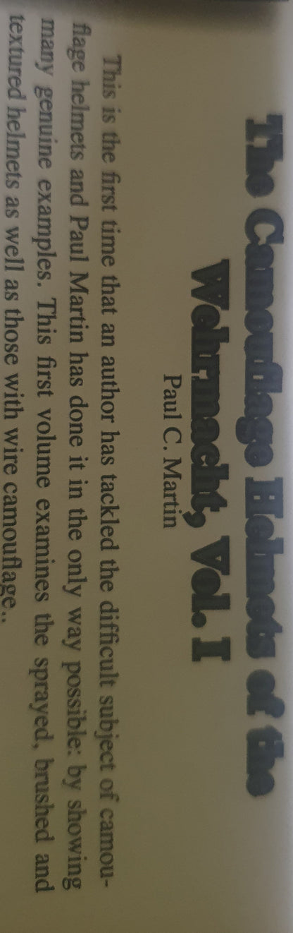 The camouflage helmets of the wehrmacht, vol.I