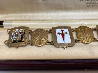 Pulsera de la legión española. Plata. Banderas Legión