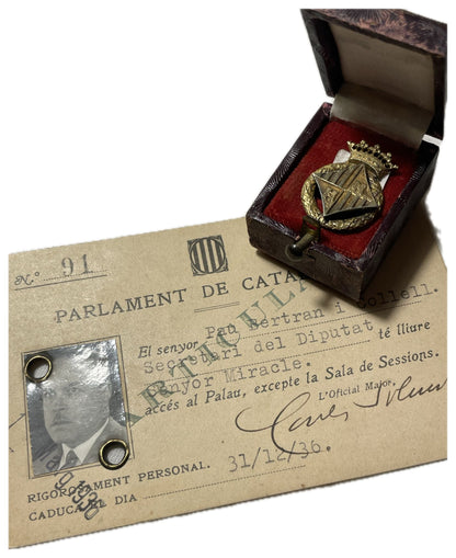 Conjunto Diputado Cataluña Parlamento. II República