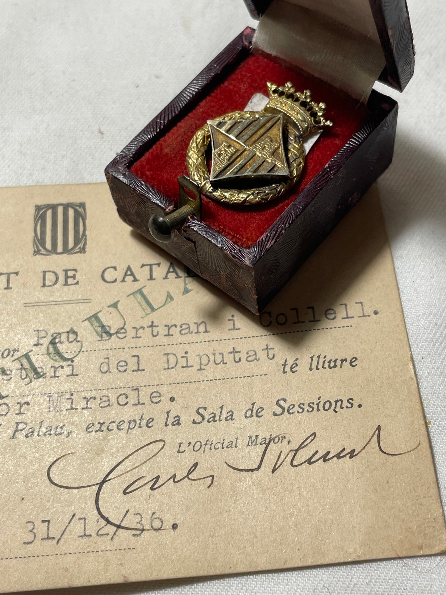 Conjunto Diputado Cataluña Parlamento. II República