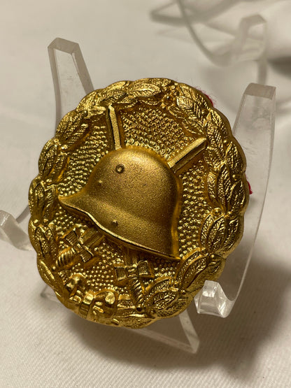 Distintivo Herido Oro. Primera Guerra Mundial