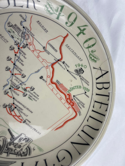 PANZER MAP PLATE 1940
