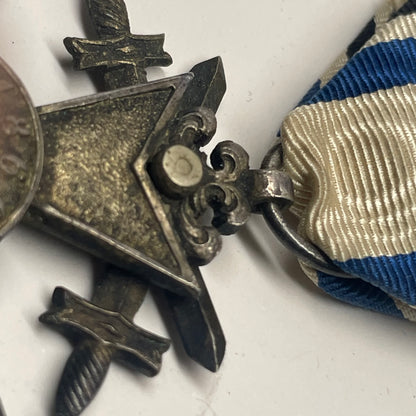 Bavarian cross of military merit 2 class with swords WW1