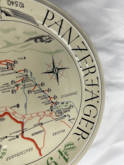 PANZER MAP PLATE 1940