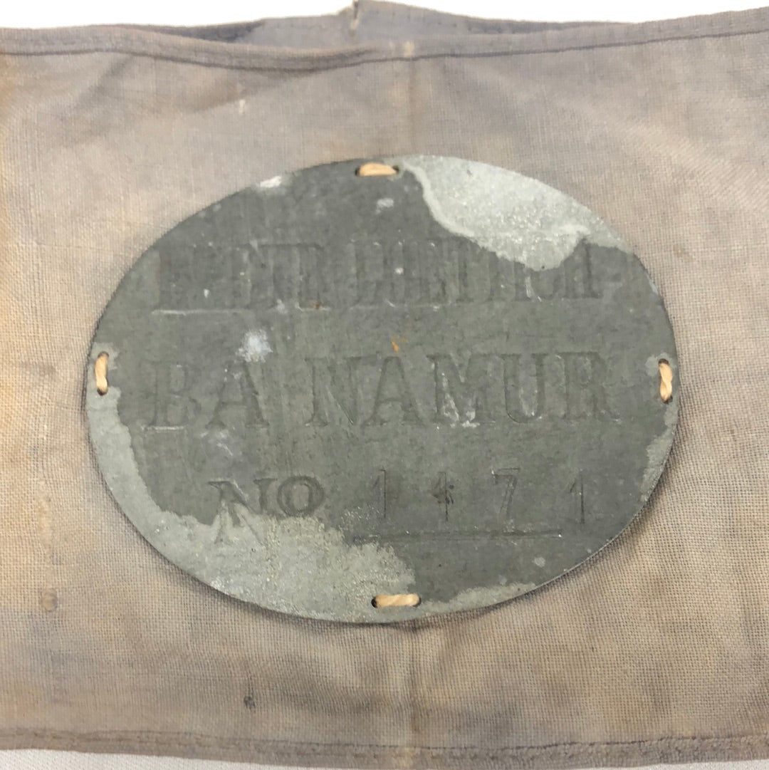 Pulsera primera guerra mundial con enumeración.