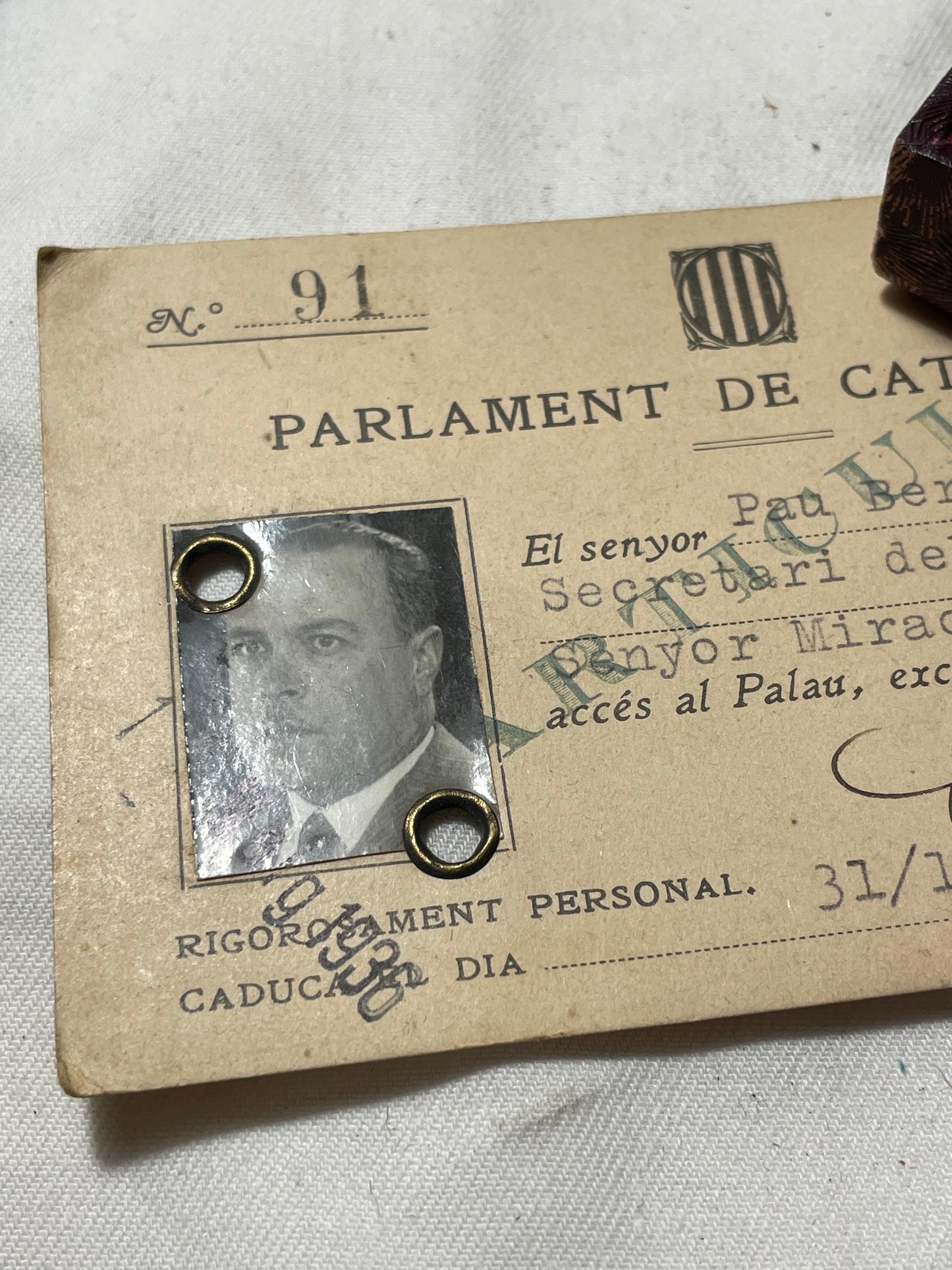 Conjunto Diputado Cataluña Parlamento. II República