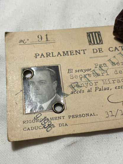 Conjunto Diputado Cataluña Parlamento. II República