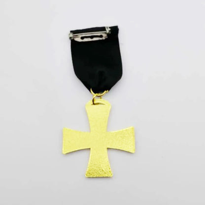 Caballero templario Medalla de la Cruz Roja joyería 1870 Cruz de Hierro EK2 meditación militar prusiana Caballero masónico Cruz Roja insignia de joyería 