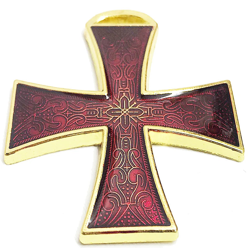 Caballero templario Medalla de la Cruz Roja joyería 1870 Cruz de Hierro EK2 meditación militar prusiana Caballero masónico Cruz Roja insignia de joyería 