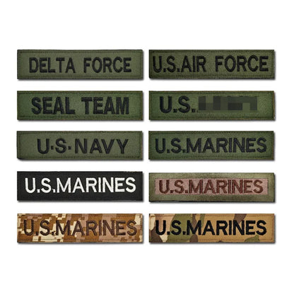 US Navy SEAL Patch USMC Air Force Special Forces Militärische taktische Klettabzeichen Applikation Stickerei Aufkleber für Kleidung 