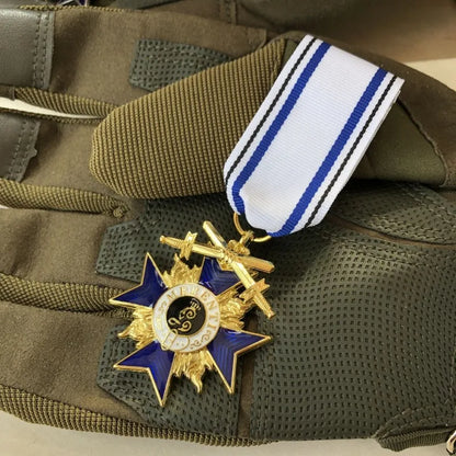 Reproduction of the German Bavarian Crown Cross Metal Enamel Emblem