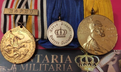 Decorative pin with 3 German imperial decorations