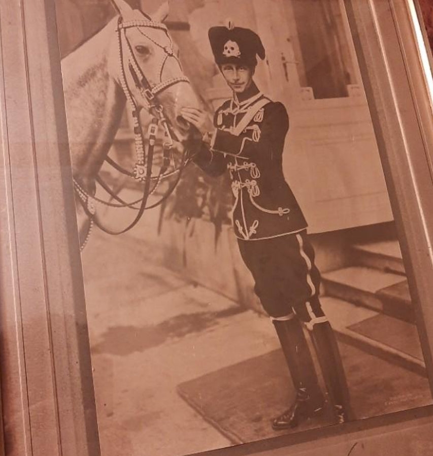 Photograph of Prince William  Heir to Hussar William II with signature