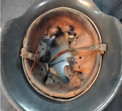 M42 helmet repainted and with two reproduction decals