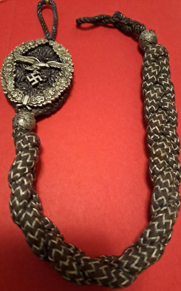 Luftwaffe shooter 1st model cord in silver category