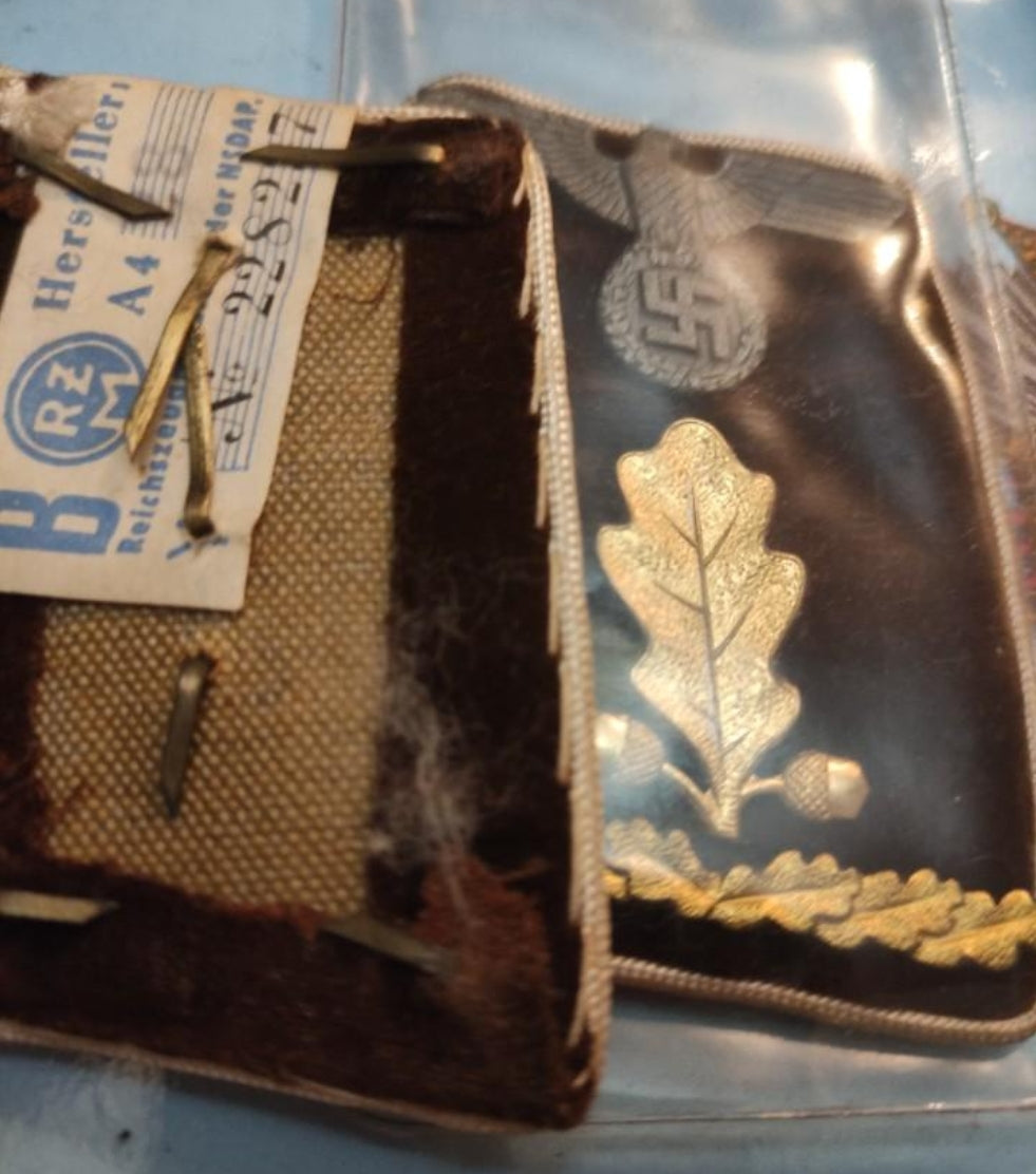 NSDAP hierarchy collar patches