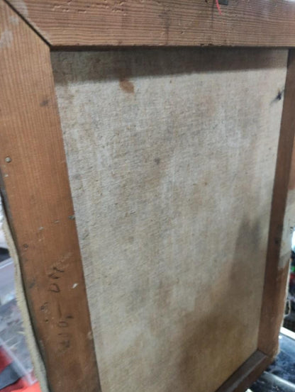 Oil painting with portrait of a Wehrmacht officer