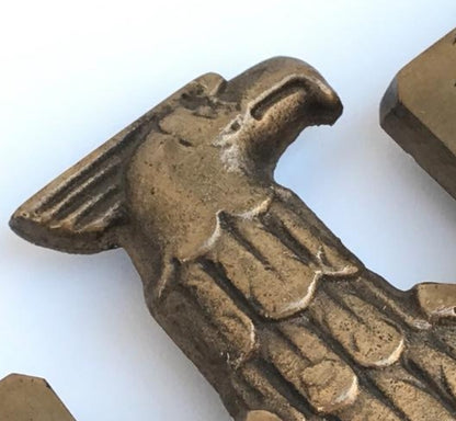 Águila nazi de bronce. Original. 