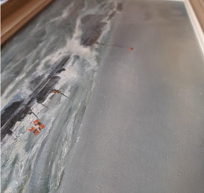 Oil of German speedboats