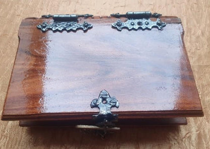 Mein Kampf book with wooden cover