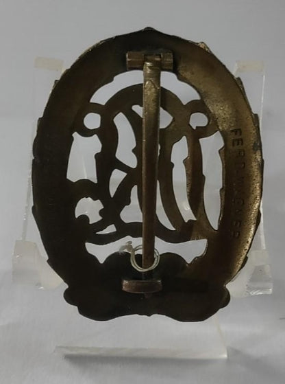 Placa deportiva drl original 2GM bronce. Fabricante Ferd Wagner 