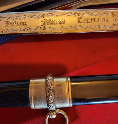 Dagger presented by Argentine Police general