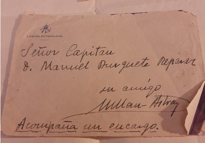 Letter from MILAN-ASTRAY with signature