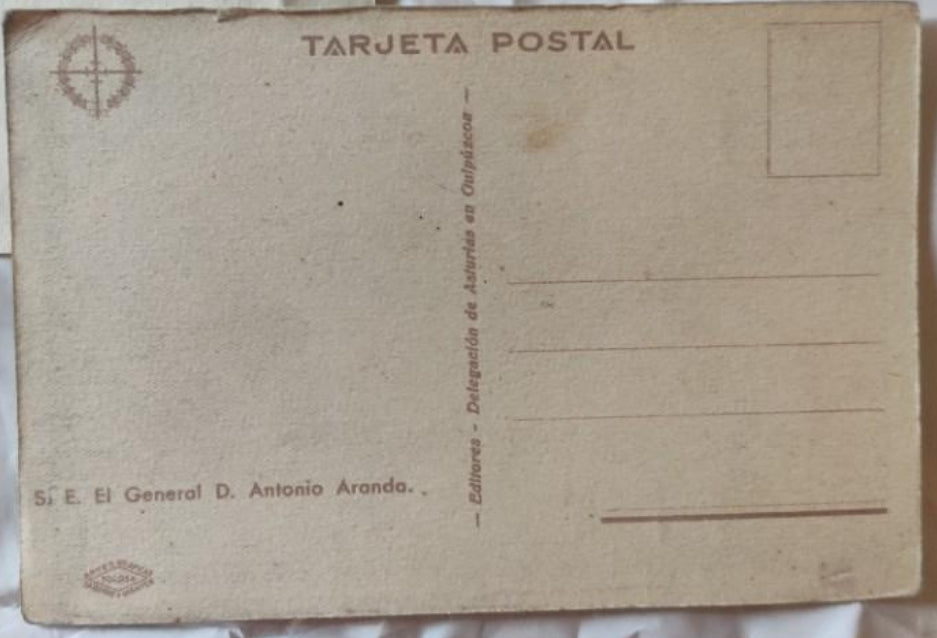 Letter, portrait and Signature of General Aranda