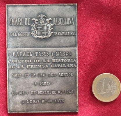 Plaque honoring a Catalan republican