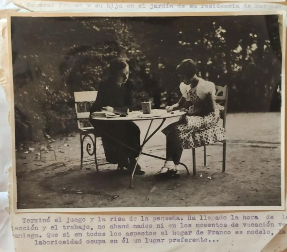 Two personal photographs of Franco's early period