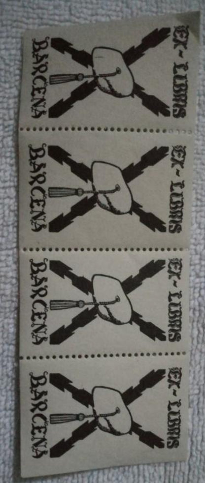 Ex libris or Carlist vignette