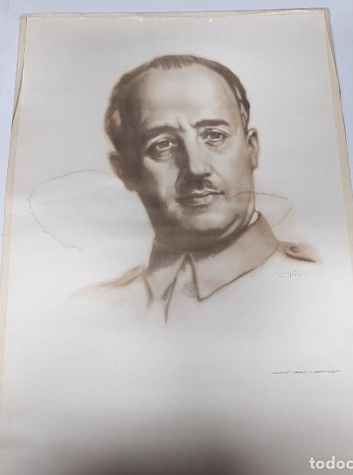 PROPAGANDISTIC POSTER OF GENERAL FRANCO