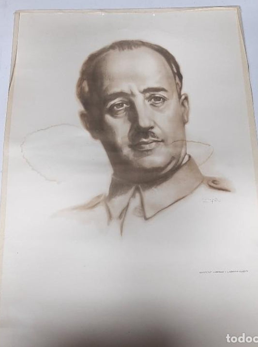 PROPAGANDISTIC POSTER OF GENERAL FRANCO
