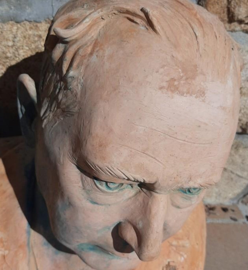 Terracotta bust of delegate of Excautivos de Vizcaya