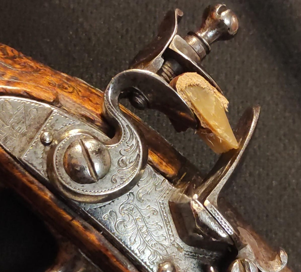 English flintlock pistol 18th century