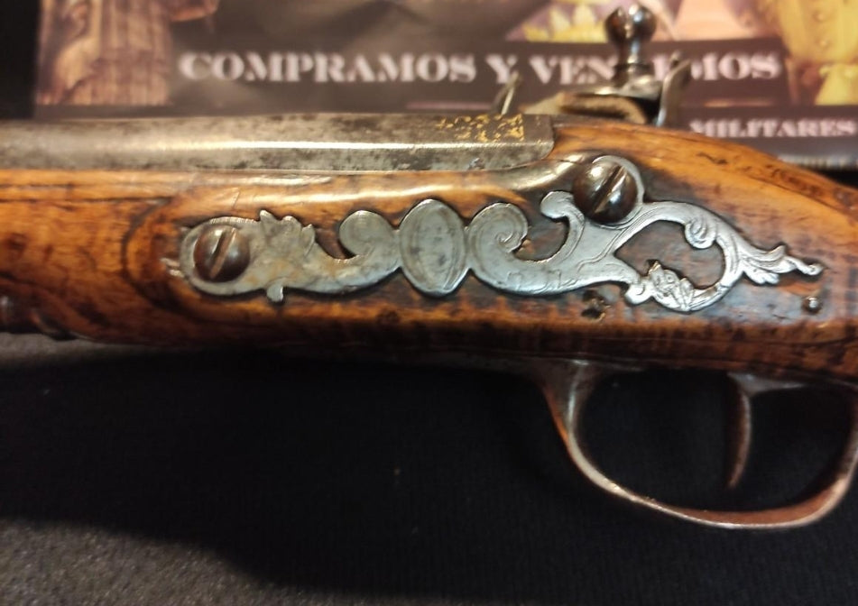 English flintlock pistol 18th century