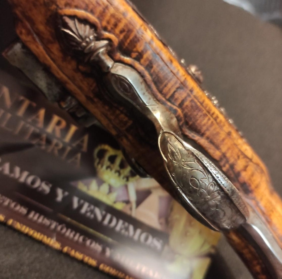 English flintlock pistol 18th century