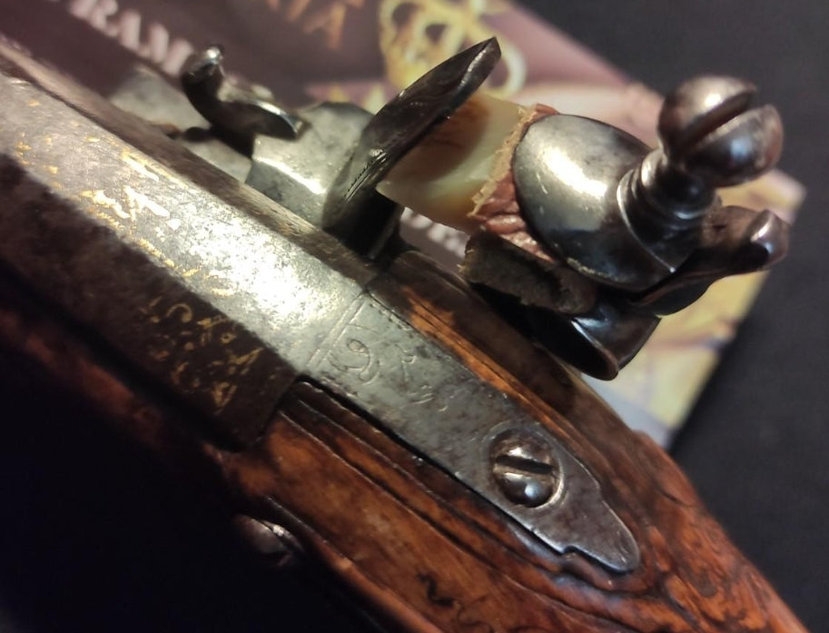 English flintlock pistol 18th century